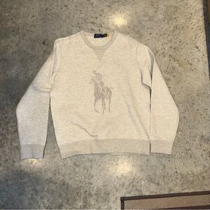 Polo by Ralph Lauren Light Gray Crewneck Sweatshirt
